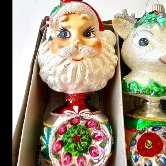 CHRISTOPHER RADKO Confetti Reflector Ball Ornaments Set of 3 - Picture 4 of 12